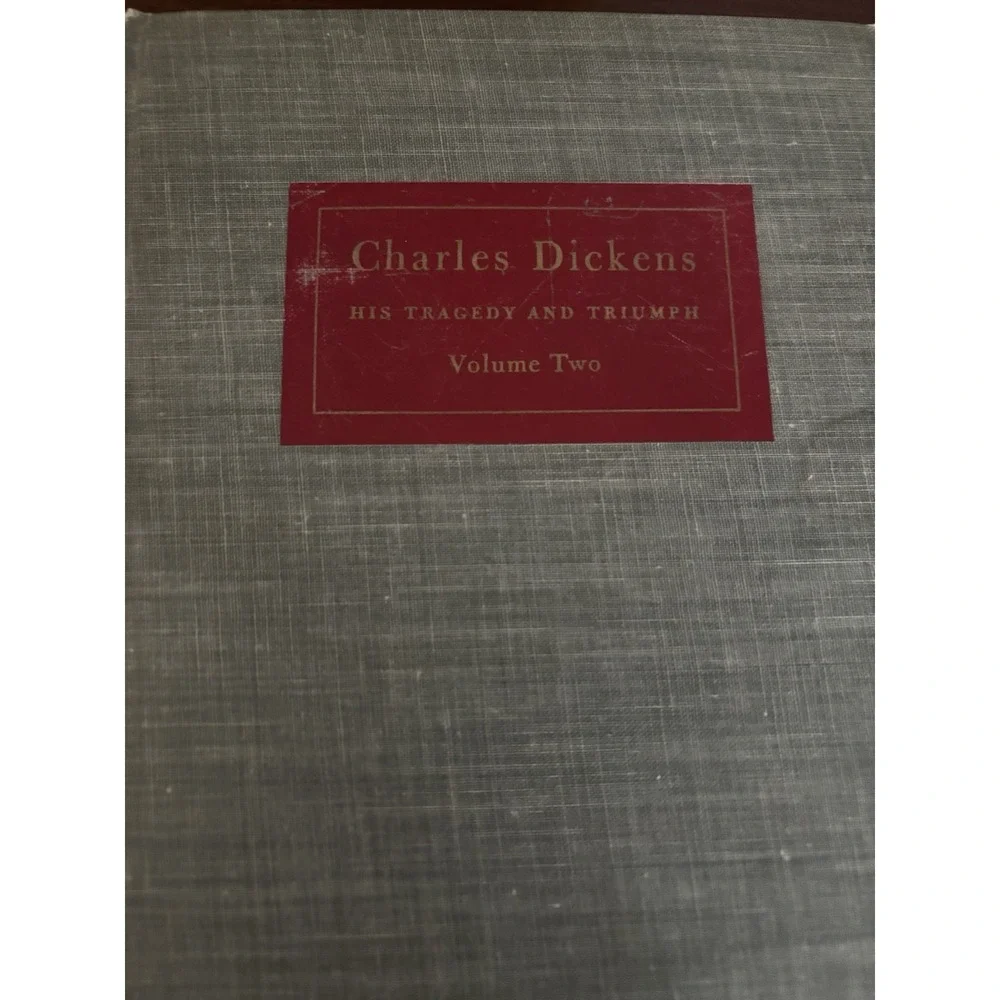 Vintage 1952 Charles Dickens His Tragedy and Triumph 2 Volumes by Johnson